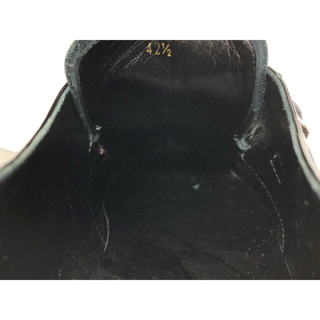 CELINE(セリーヌ) CREEPERS クリーパーズ パテント バックルシューズ ブラック / サイズ 42.5 約28.0cm 【007】 4