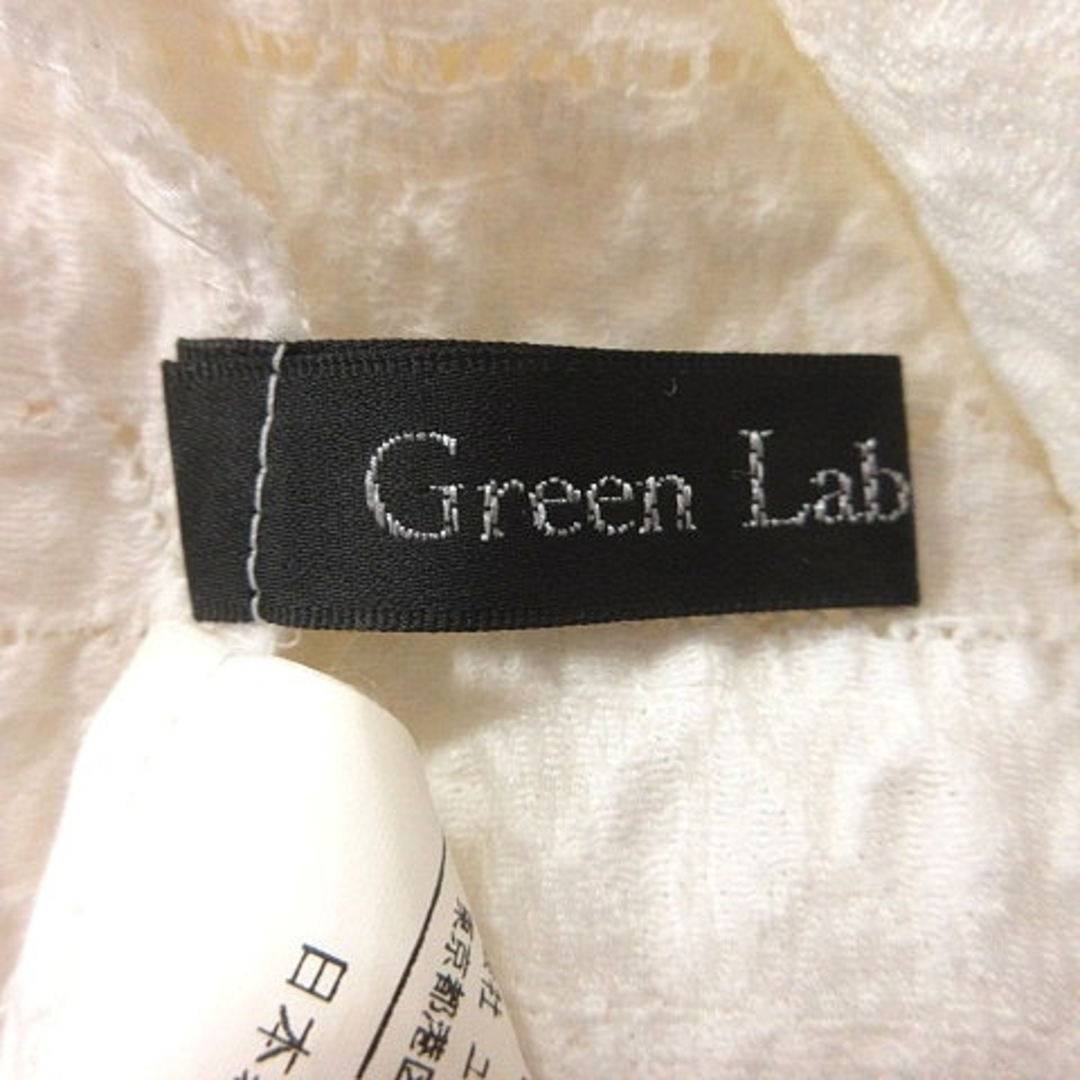 UNITED ARROWS green label relaxing(ユナイテッドアローズグリーンレーベルリラクシング)のグリーンレーベルリラクシング ブラウス レース 刺繍 ノースリーブ 白 レディースのトップス(シャツ/ブラウス(半袖/袖なし))の商品写真