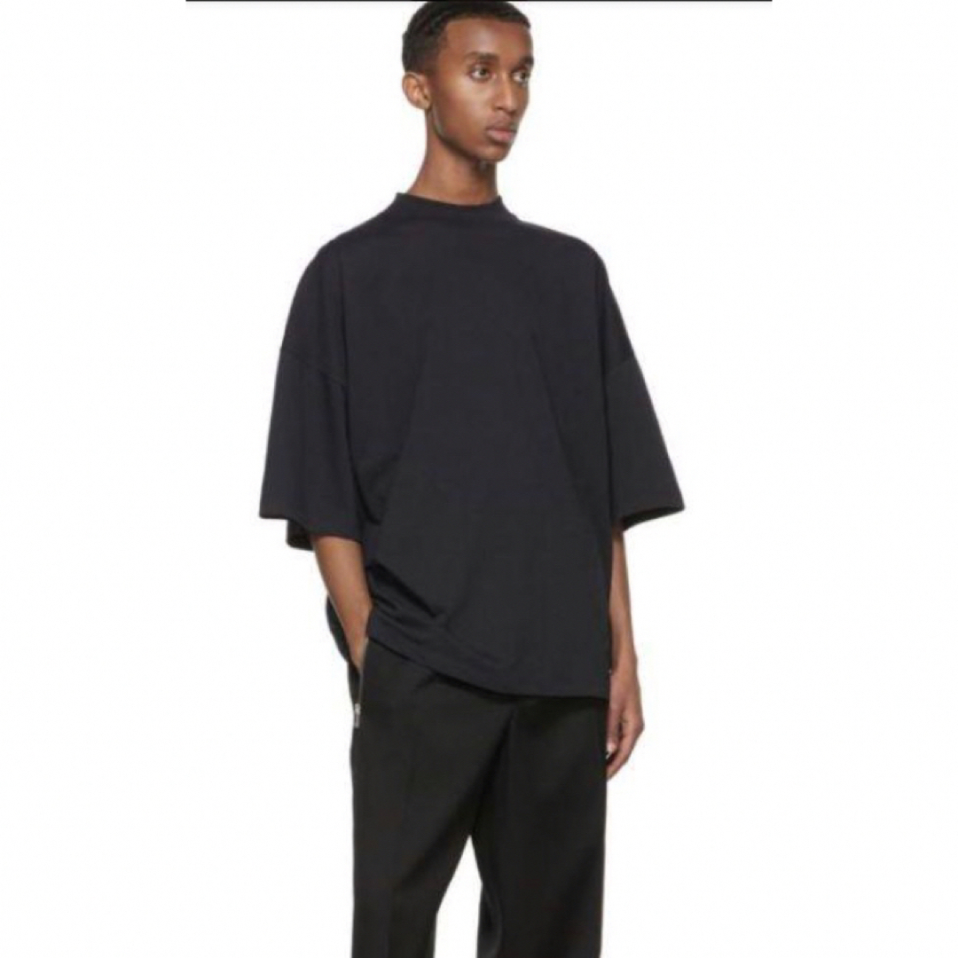 Jil Sander(ジルサンダー)のJIL SANDER(ジルサンダー) モックネック オーバーサイズT ネイビー メンズのトップス(Tシャツ/カットソー(半袖/袖なし))の商品写真