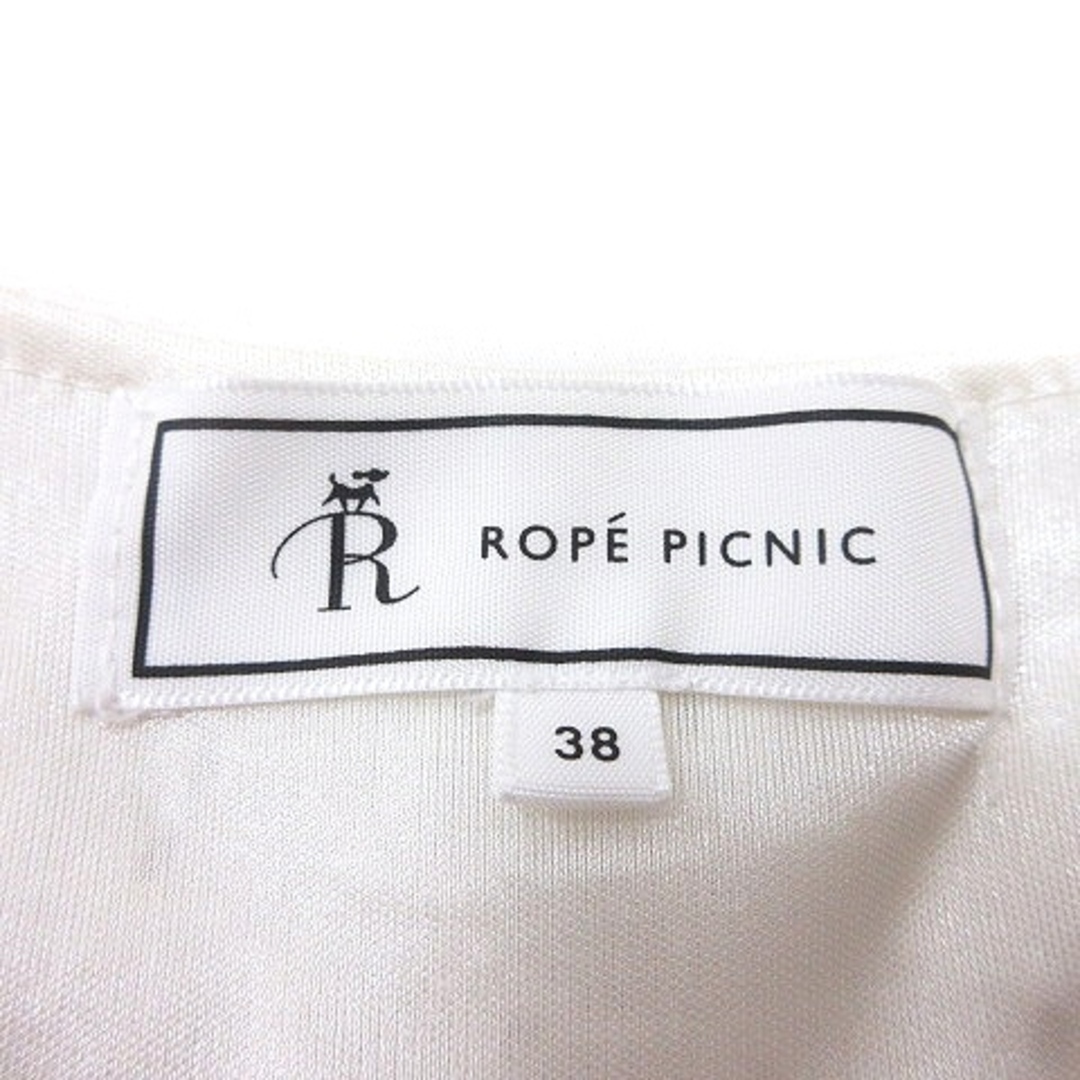 Rope' Picnic(ロペピクニック)のロペピクニック ROPE Picnic ブラウス レース 半袖 38 白 レディースのトップス(シャツ/ブラウス(半袖/袖なし))の商品写真