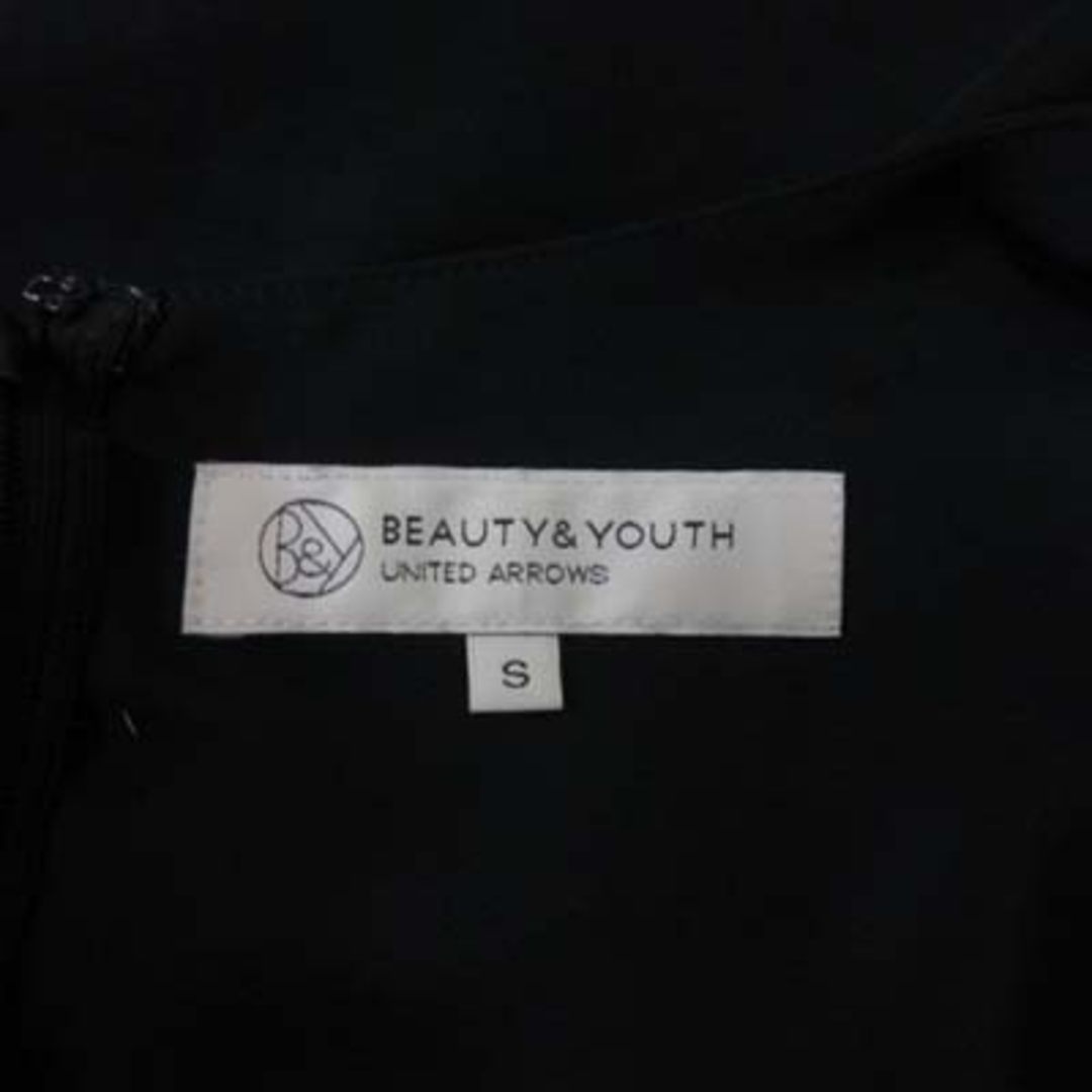 BEAUTY&YOUTH UNITED ARROWS(ビューティアンドユースユナイテッドアローズ)のビューティー&ユース ひざ丈ワンピース 長袖 刺繍 S 黒 ブラック /YI レディースのワンピース(ひざ丈ワンピース)の商品写真