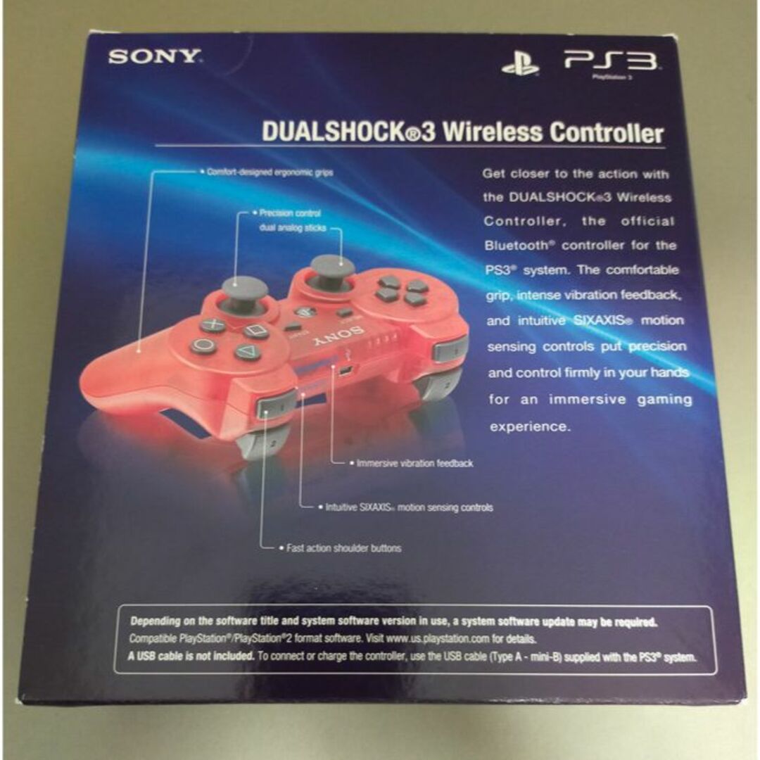 PS3 コントローラー デュアルショック3 クリムゾンレッド 新品 日本未発売