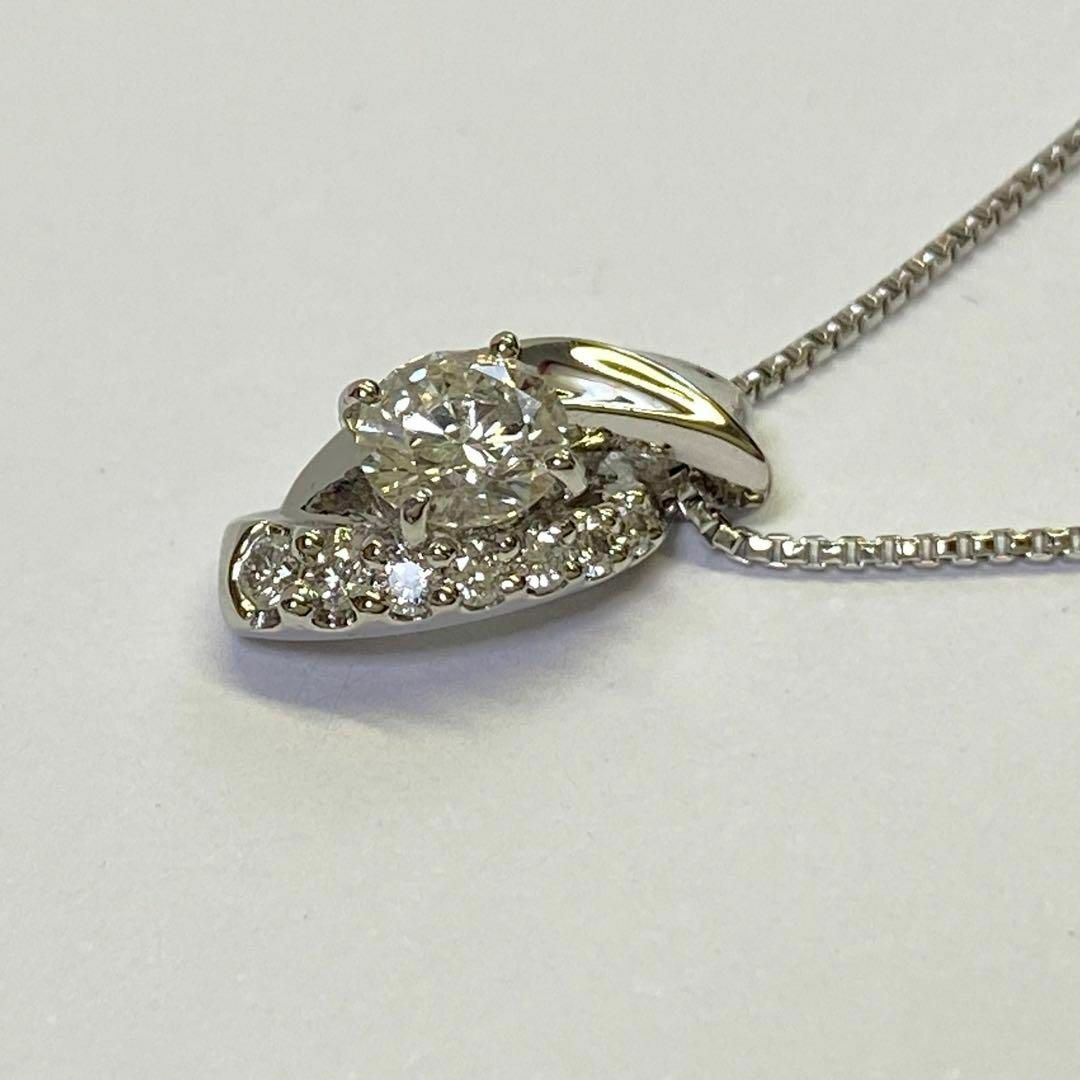 Pt950　天然ダイヤモンドネックレス　D0.306ct　プラチナ　4月誕生石