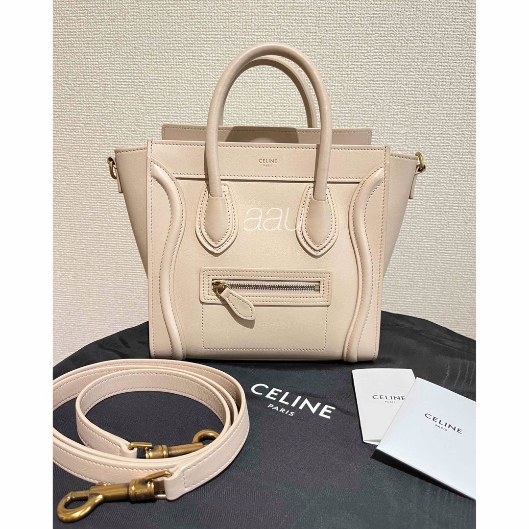 限定お値下げ中　完売色　CELINE セリーヌ　ラゲージ　ナノ　パウダーレディース