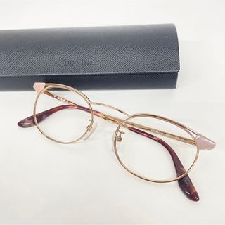 プラダ(PRADA)のプラダ PRADA メガネフレーム VPR59VV-D ゴールド(サングラス/メガネ)