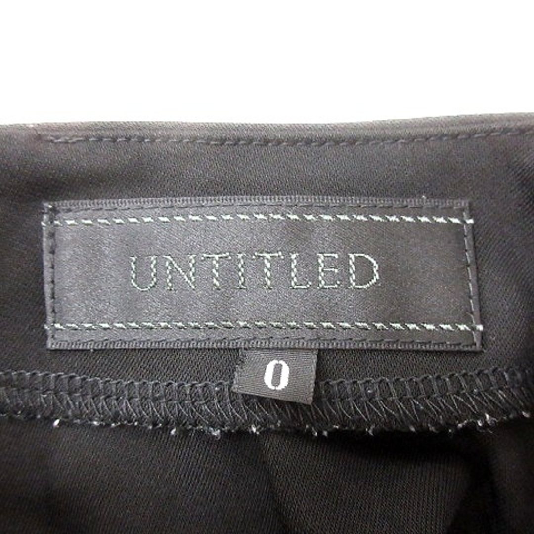 UNTITLED(アンタイトル)のアンタイトル UNTITLED パンツ オールインワン 半袖 0 黒 ブラック レディースのパンツ(サロペット/オーバーオール)の商品写真