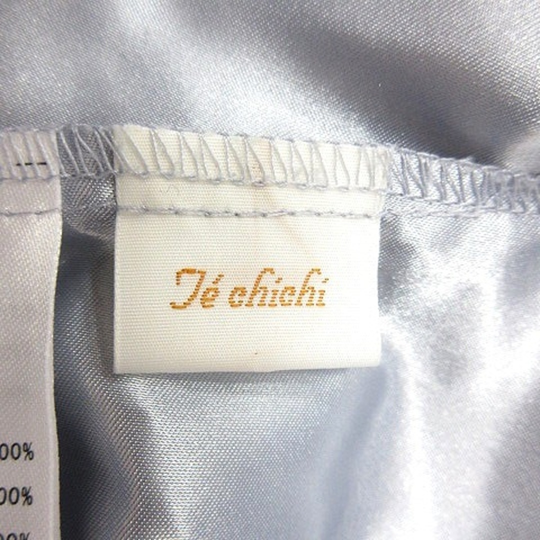 Techichi(テチチ)のテチチ Te chichi フレアスカート ミモレ ロング 刺繍 M 水色 レディースのスカート(ロングスカート)の商品写真
