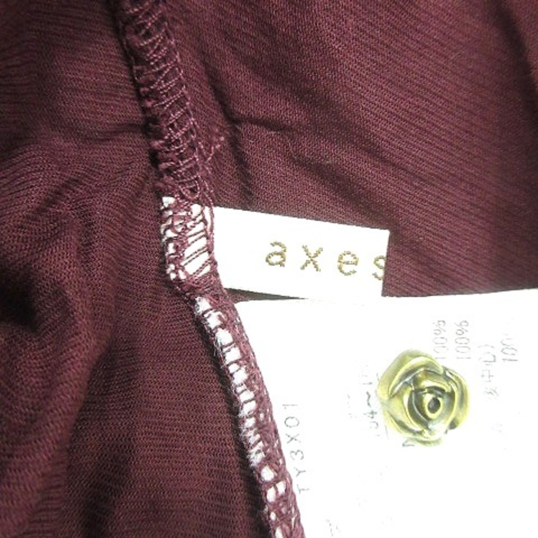 axes femme(アクシーズファム)のアクシーズファム axes femme ブラウス レース ノースリーブ M 赤紫 レディースのトップス(シャツ/ブラウス(半袖/袖なし))の商品写真