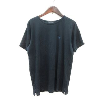 コスチュームナショナル(CoSTUME NATIONAL)のコスチュームナショナル カットソー Tシャツ 刺繍 半袖 44 黒 ブラック(Tシャツ(半袖/袖なし))