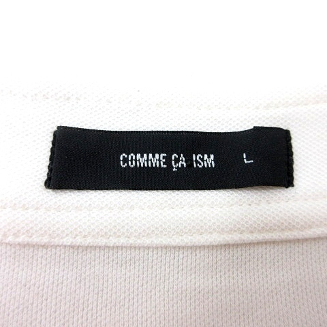 COMME CA ISM(コムサイズム)のコムサイズム COMME CA ISM ノーカラージャケット L 白 アイボリー レディースのジャケット/アウター(ブルゾン)の商品写真