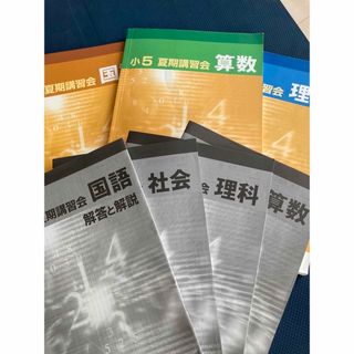 早稲アカ　夏期講習会テキスト　小5(語学/参考書)