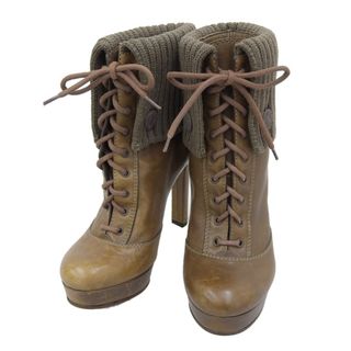 Gucci - グッチ GUCCI ヒール レースアップ ブーツ レディース size34