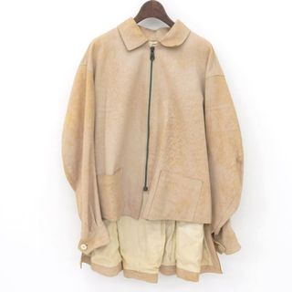 ヨウジヤマモト(Yohji Yamamoto)のヨウジヤマモト Yohji Yamamoto レザーコート レディース ベージュ Y00724(その他)