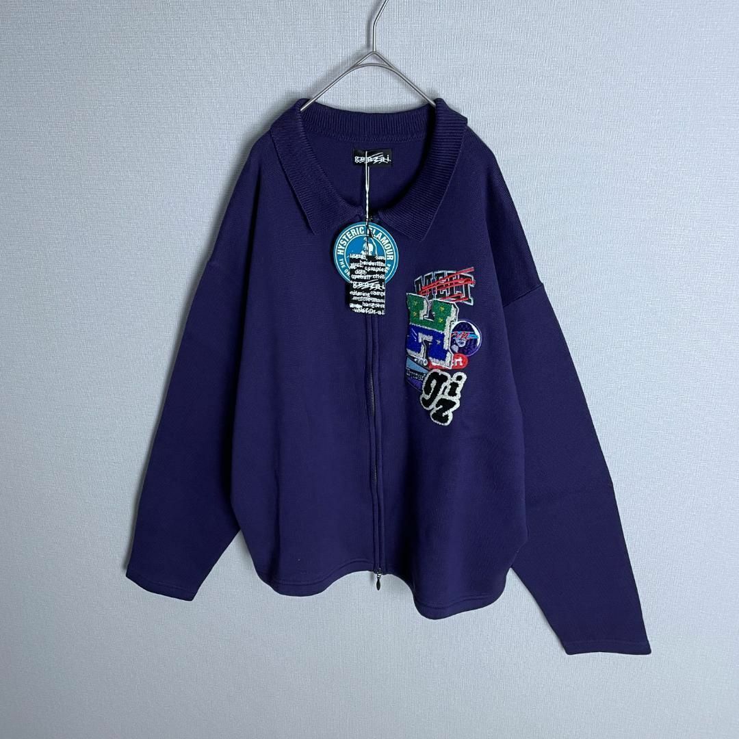 【新品☆大人気コラボモデル☆】ヒステリックグラマー ワッペン刺繍カーディガン