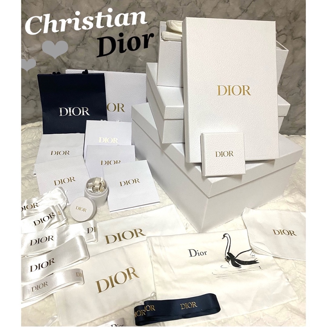 Dior ディオール 空箱×ショッパー×保存袋×リボン セット - ショップ袋