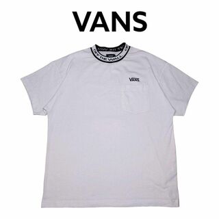 VANS　ロゴプリント　リンガーTシャツ　ヴァンズ　バンズ　リンガーネック(Tシャツ/カットソー(半袖/袖なし))
