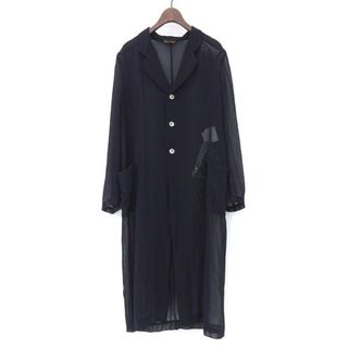 コムデギャルソン(COMME des GARCONS)の美品 コムデギャルソン COMMEdesGARCONS シースルー ロングジャケット 98年 レディース ダークネイビー Y00830(その他)