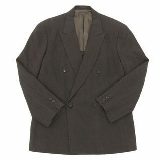 ワイズ(Y's)の美品 Y's for men ワイズ リネン ダブル ジャケット メンズ カーキ系 sizeS Y00981(その他)