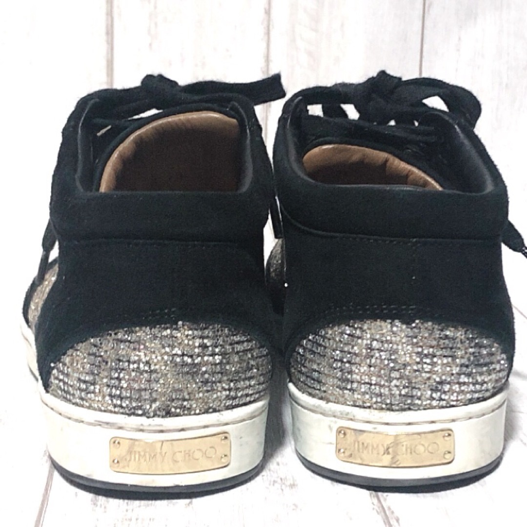 ジミーチュウ グリッター スニーカー 34/JIMMYCHOO スパンコール伊製