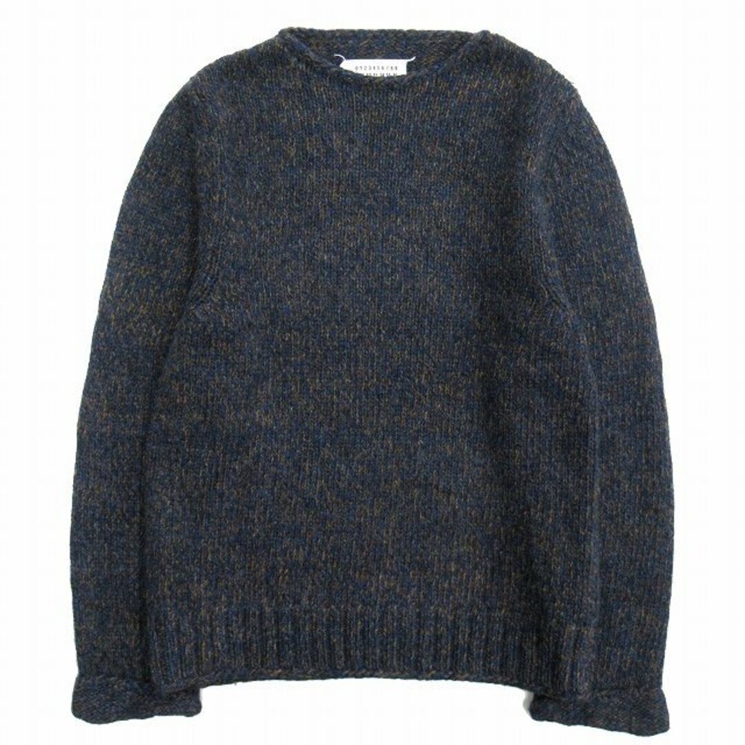 49cm着丈美品 15aw メゾンマルジェラ 10 メランジ ハンド ニット セーター◆７