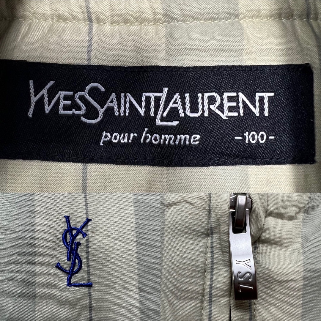 YSL イヴサンローラン ブルゾン ストライプ メンズ L相当