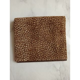 Borbonese（ボルボネーゼ） 二つ折り財布 うずら柄 ブラウン(財布)