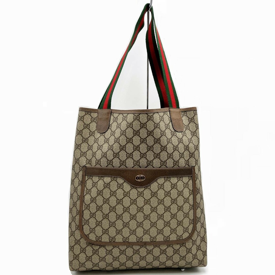 Gucci - GUCCI グッチ オールドグッチ シェリーライン トートバッグ