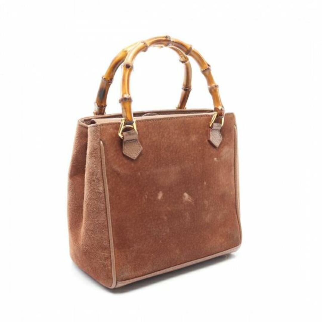 Gucci - バンブー ハンドバッグ スエード レザー ブラウン 2WAYの通販