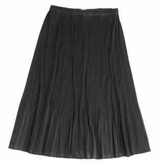 プリーツプリーズイッセイミヤケ(PLEATS PLEASE ISSEY MIYAKE)の美品 プリーツプリーズ イッセイミヤケ PLEATS PLEASE スカート プリーツ 無地 ボトムス レディース 3(L相当) カーキ(ひざ丈スカート)