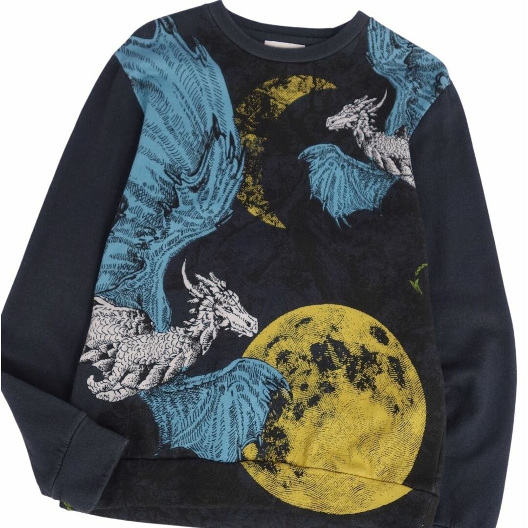美品 エトロ ETRO スウェット トレーナー 総柄 コットン トップス メンズ イタリア製 S マルチカラー