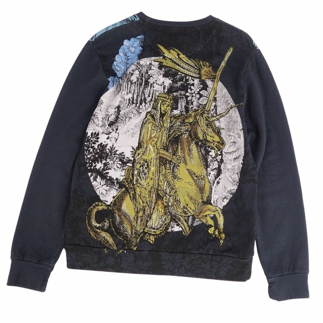 美品 エトロ ETRO スウェット トレーナー 総柄 コットン トップス メンズ イタリア製 S マルチカラー