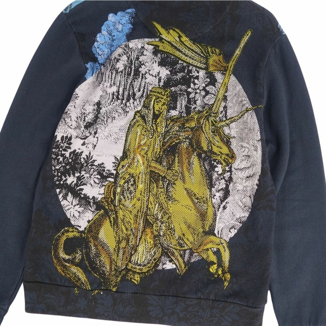 美品 エトロ ETRO スウェット トレーナー 総柄 コットン トップス メンズ イタリア製 S マルチカラー