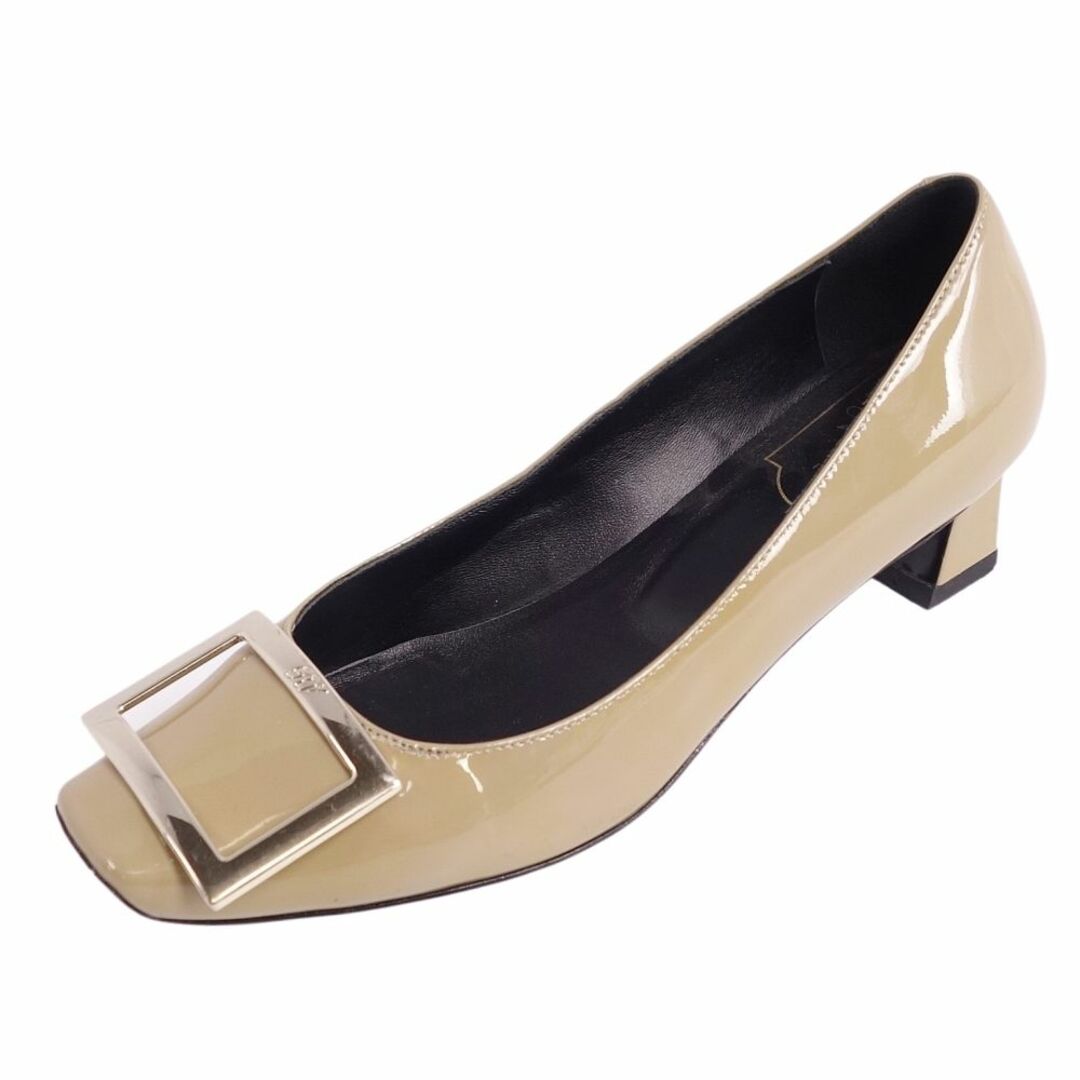 ロジェヴィヴィエ Roger Vivier パンプス プレート エナメルレザー