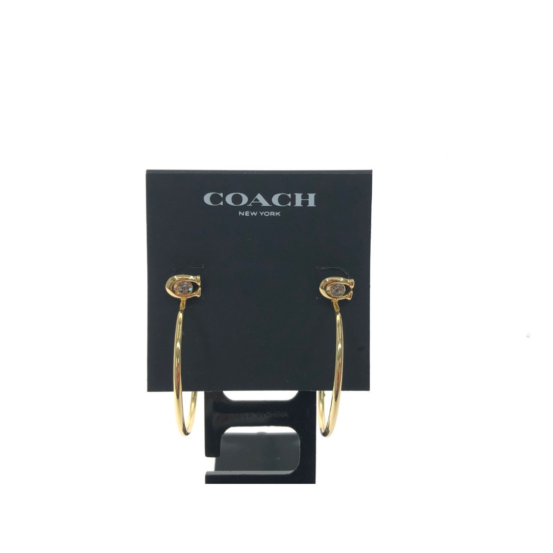 COACH(コーチ)の▼▼COACH コーチ レディース アクセサリー シグネチャー フープピアス ゴールド レディースのアクセサリー(ピアス)の商品写真