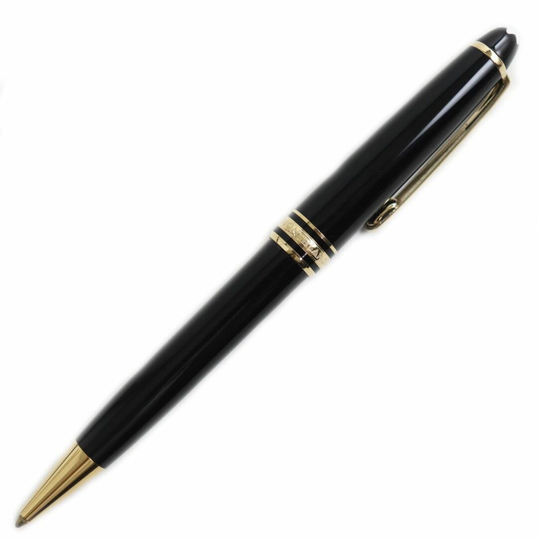 極美品●MONTBLANC モンブラン マイスターシュテュック クラシック ツイスト式 ボールペン ブラック×ゴールド 筆記確認済み