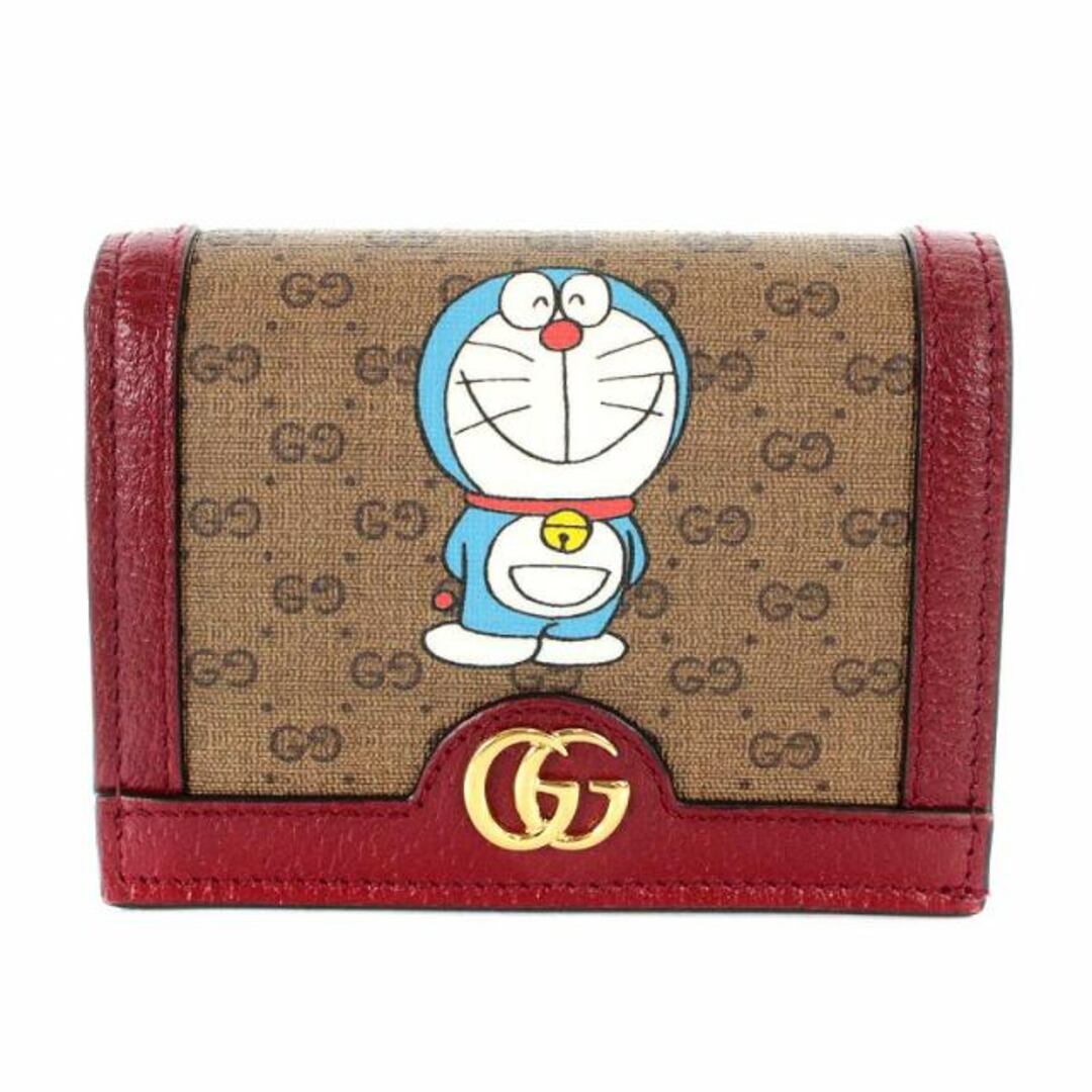 グッチ ドラえもん 財布 二つ折り コンパクトウォレット レザー GG - 財布