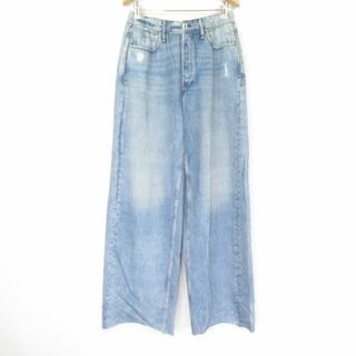 美品 rag & bone ラグ＆ボーン カットオフ ワイドデニムスウェットパンツ 1点 M/M コットン100％ パイル地 メンズ AY3919A45 (ワークパンツ/カーゴパンツ)