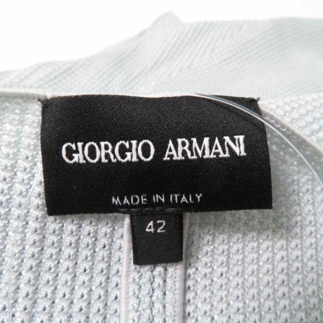 Armani(アルマーニ)のGIORGIO ARMANI アルマーニ ジャケット 1点 ブルー ジップブルゾン 長袖 トップス レディース AU1818A17  レディースのジャケット/アウター(ロングコート)の商品写真