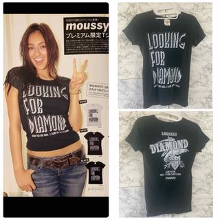 マウジー(moussy)のマウジー moussy ムック本 ロゴ Tシャツ 長谷川潤 クルーネック(Tシャツ(半袖/袖なし))