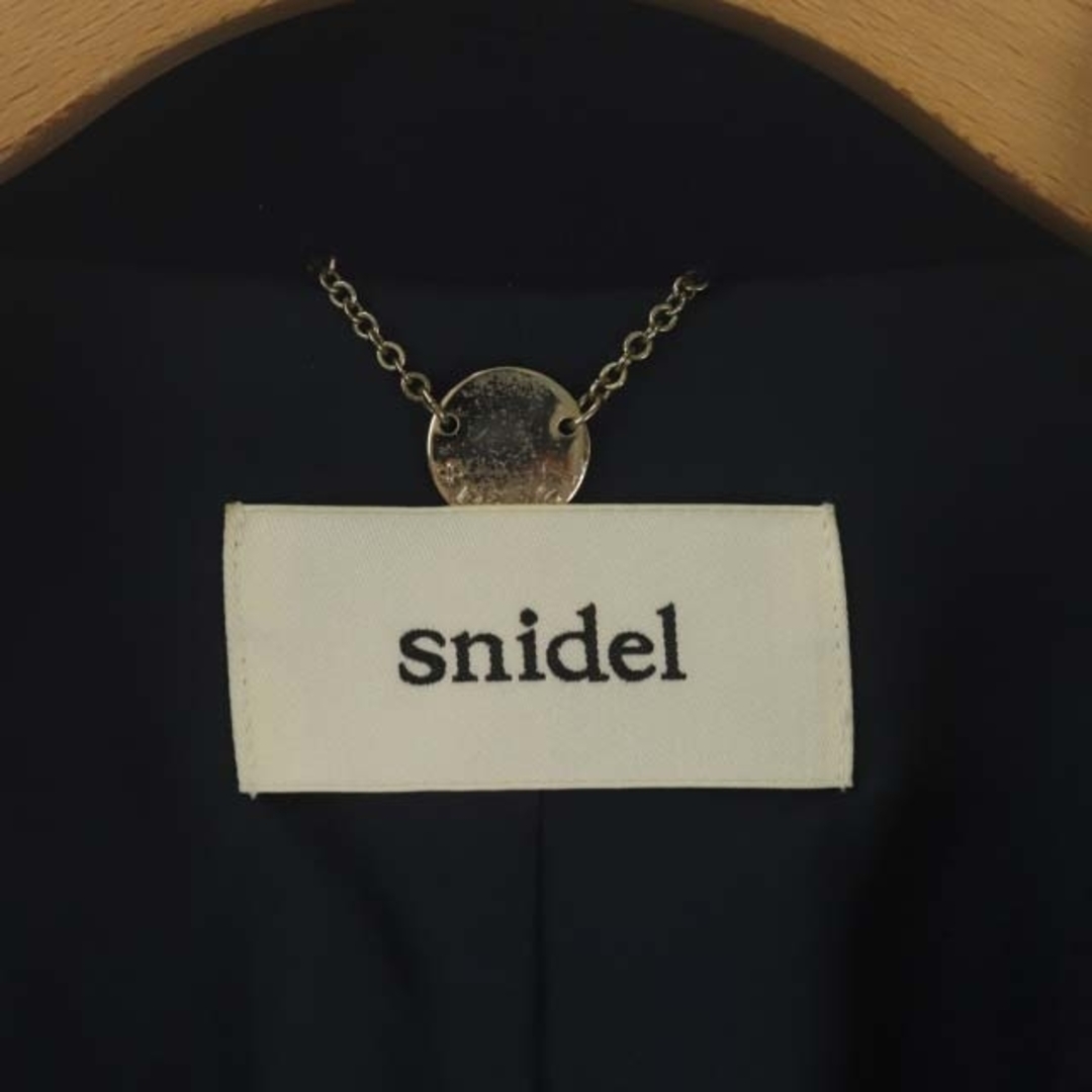 SNIDEL(スナイデル)のスナイデル チェスターコート ロング ジャケット 総裏地 1B 0 紺 ネイビー レディースのジャケット/アウター(その他)の商品写真