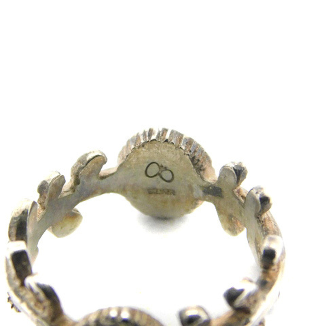 ミナペルホネン lolo リング 指輪 フラワーモチーフ リーフ 925 9号
