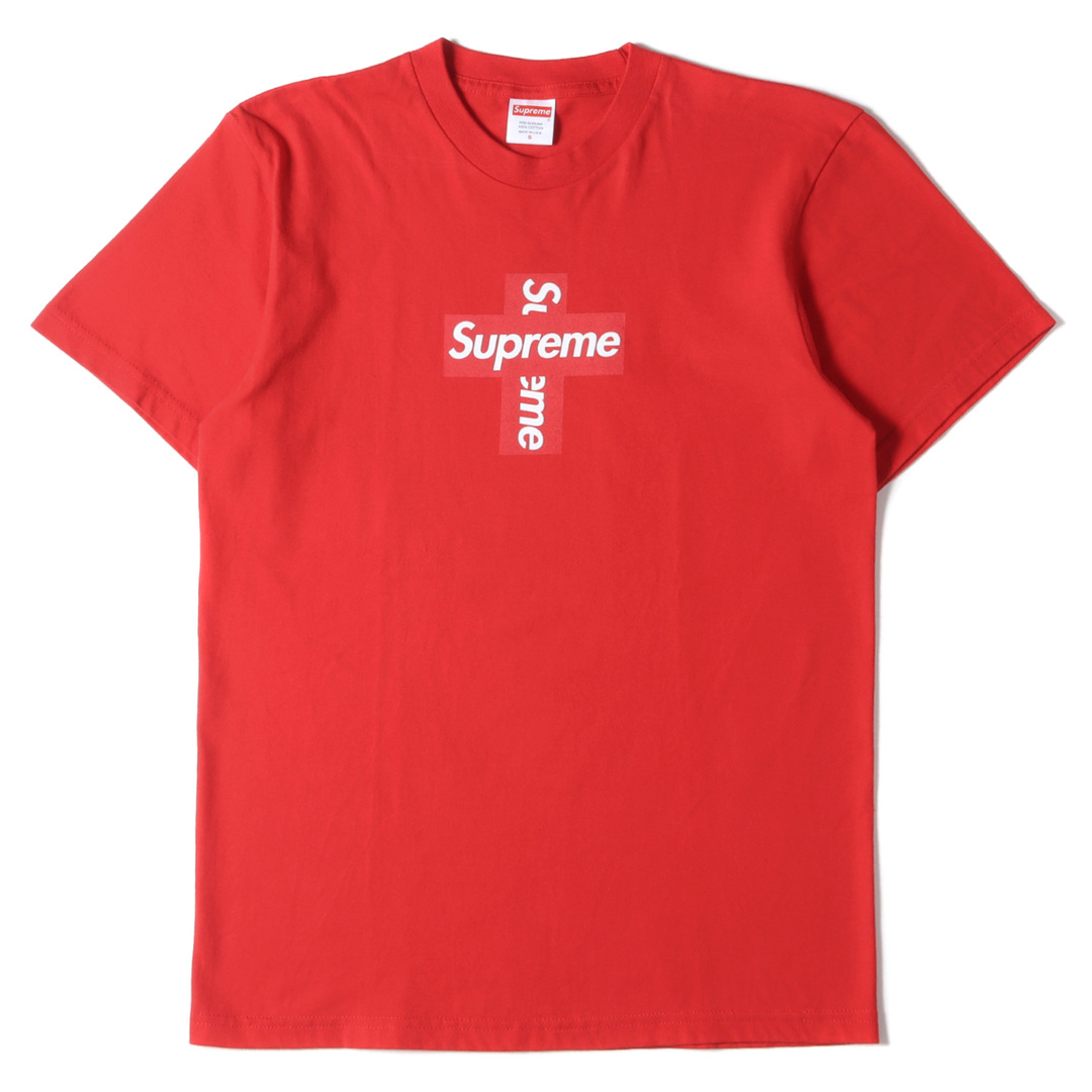 Supreme シュプリーム Tシャツ サイズ:S 20AW クロス BOXロゴ プリント クルーネック 半袖 Cross Box Logo Tee  レッド 赤 トップス カットソー カジュアル ブランド ストリート【メンズ】【中古】【美品】 | フリマアプリ ラクマ