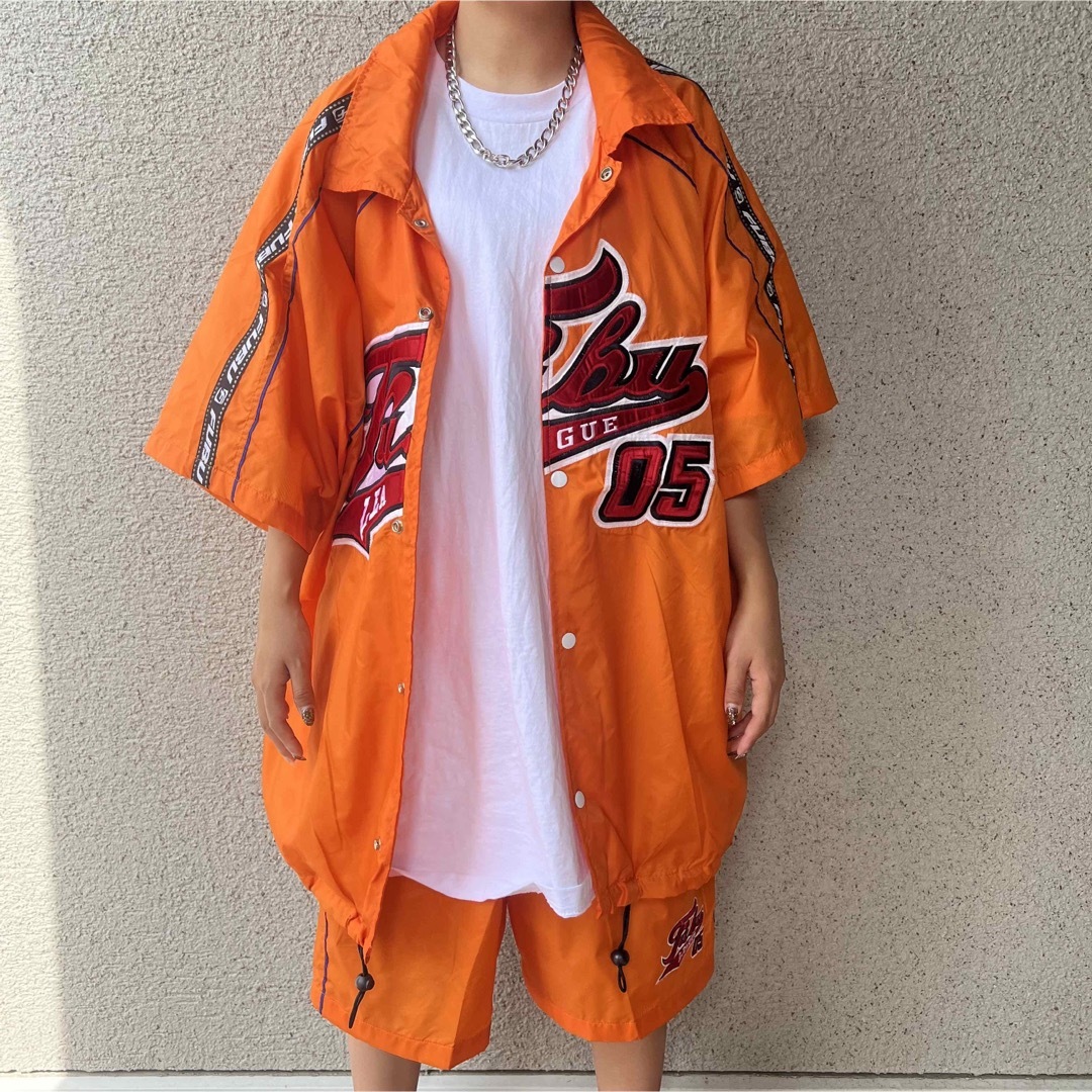 古着女子【激レア】90s FUBU  セットアップ　ストリート　デッドストック b系