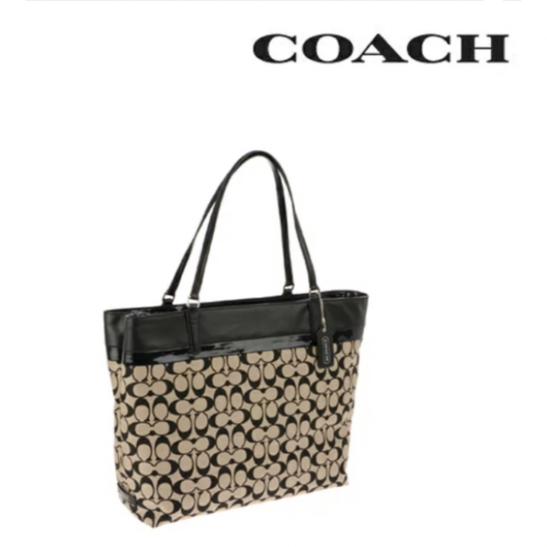 COACH(コーチ)のCOACHプリンテッドシグネチャー　トートバッグ　肩掛けバッグ レディースのバッグ(トートバッグ)の商品写真