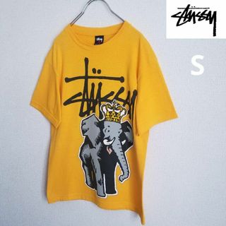 ステューシー(STUSSY)のOLD　stussy ステューシー 王冠像　Tシャツ　イエロー　Ｓサイズ(Tシャツ/カットソー(半袖/袖なし))