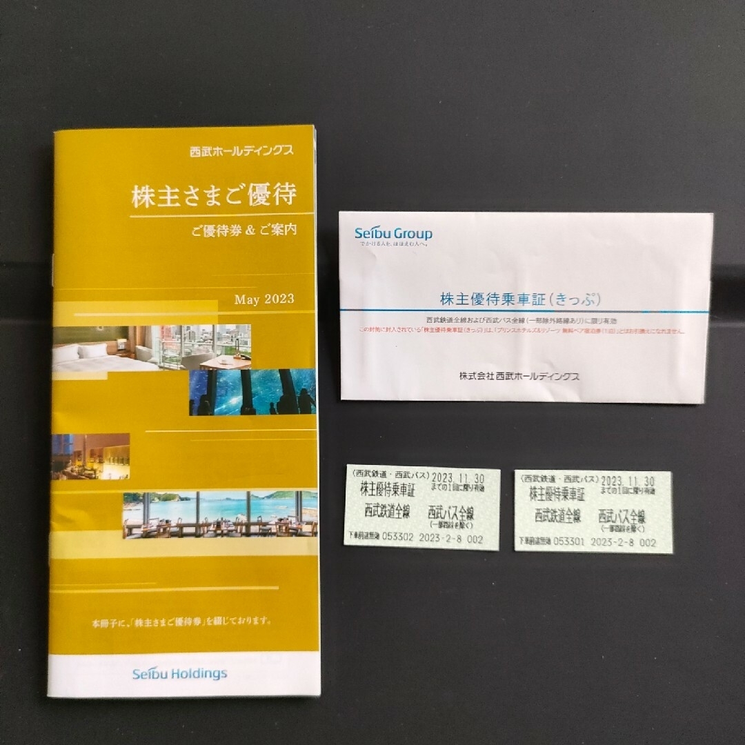 西武ホールディングス　株主優待 チケットの乗車券/交通券(鉄道乗車券)の商品写真