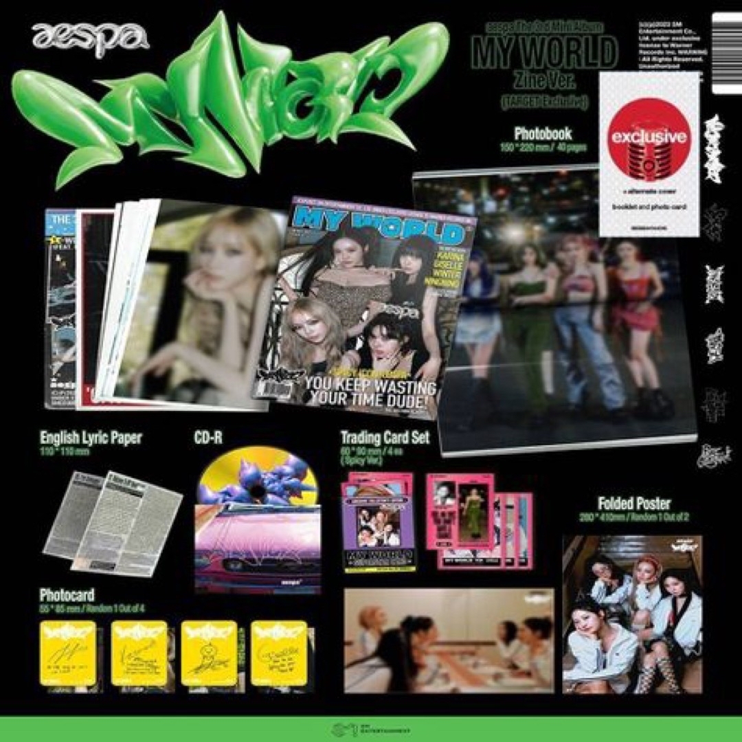 aespa ニンニン target US限定 トレカ zine セット