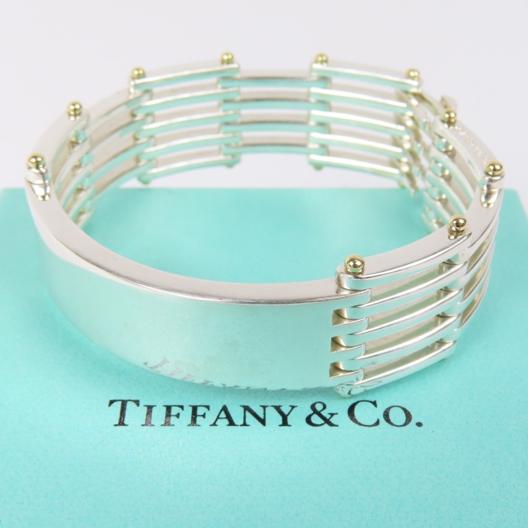 極美品 TIFFANY&Co. ティファニー ゲートリンク ID ブレスレット 56.9g