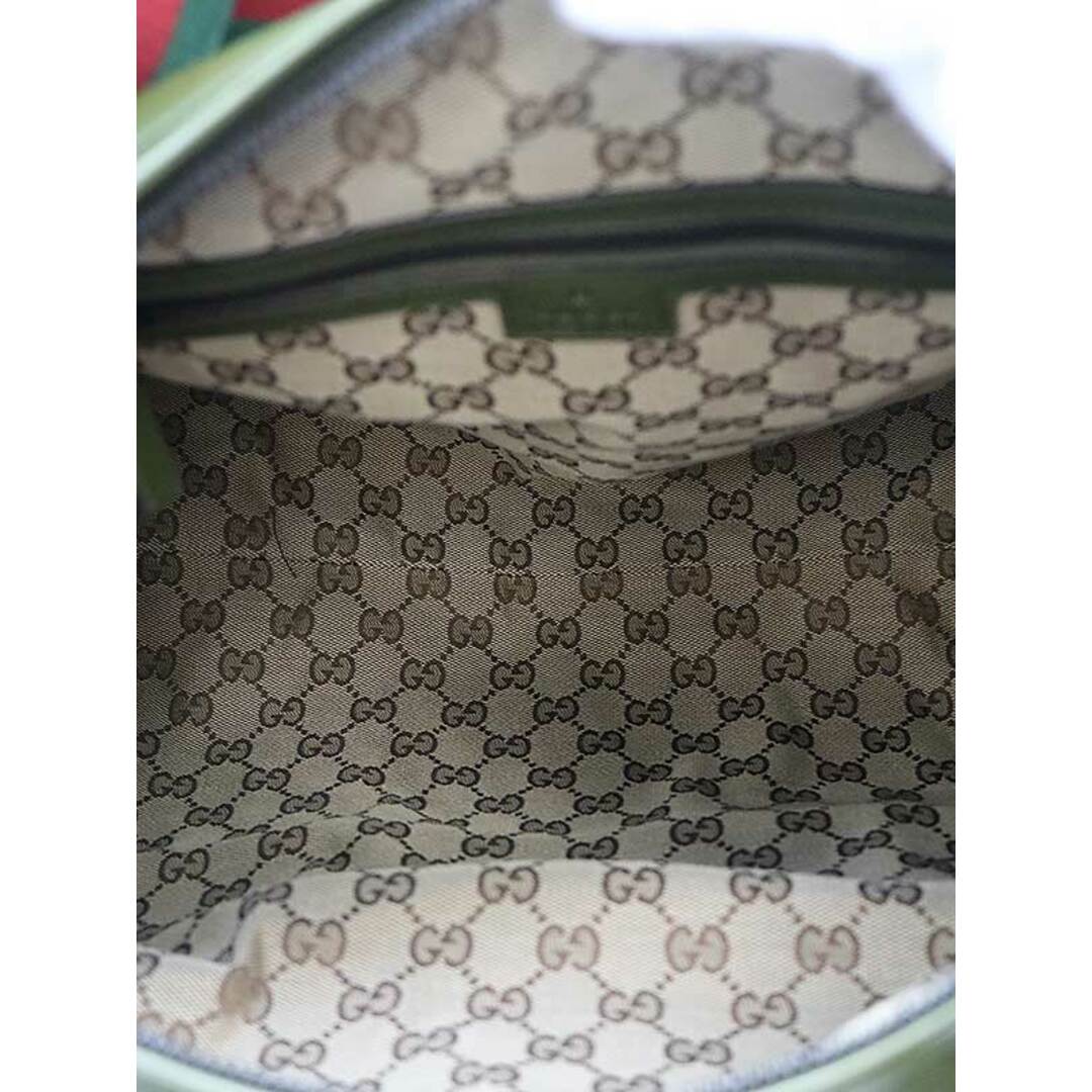 Gucci - GUCCI グッチ ダブルG付き ラージ レザーダッフルバッグ