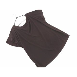 ナチュラルビューティー(NATURAL BEAUTY)のNATURAL BEAUTY ナチュラルビューティー カットソー size38/茶 ■◆ レディース(カットソー(半袖/袖なし))